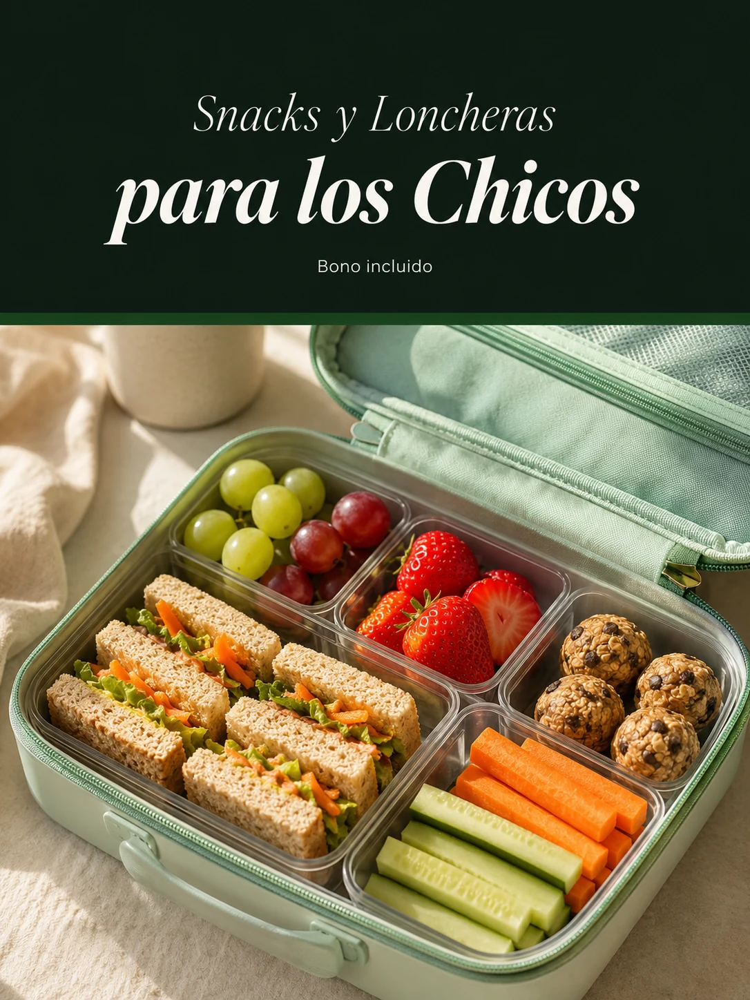 Portada del bono Snacks y Loncheras para los Chicos